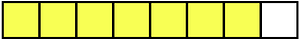 Yellow Rectangle Fraction 7:8