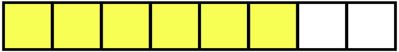 Yellow Rectangle Fraction 6:8