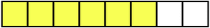 Yellow Rectangle Fraction 6:8