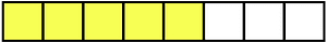 Yellow Rectangle Fraction 5:8