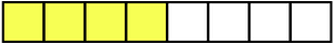 Yellow Rectangle Fraction 4:8
