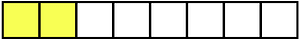 Yellow Rectangle Fraction 2:8