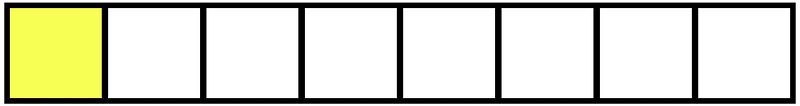 Yellow Rectangle Fraction 1:8