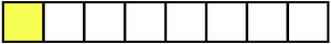 Yellow Rectangle Fraction 1:8