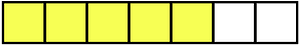 Yellow Rectangle Fraction 5:7