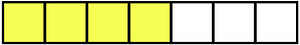 Yellow Rectangle Fraction 4:7