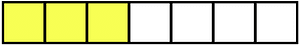 Yellow Rectangle Fraction 3:7