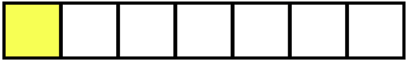 Yellow Rectangle Fraction 1:7