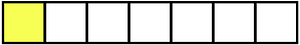 Yellow Rectangle Fraction 1:7