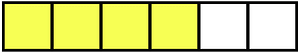 Yellow Rectangle Fraction 4:6