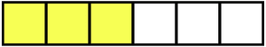 Yellow Rectangle Fraction 3:6
