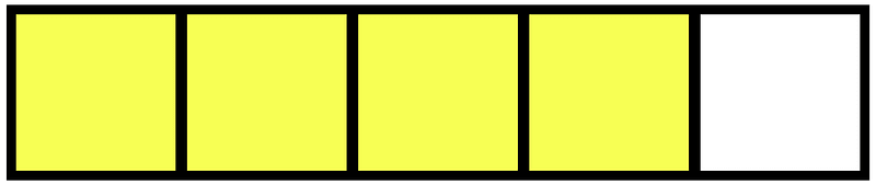 Yellow Rectangle Fraction 4:5