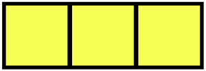 Yellow Rectangle Fraction 3:3