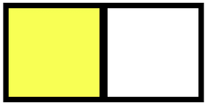 Yellow Rectangle Fraction 1:2