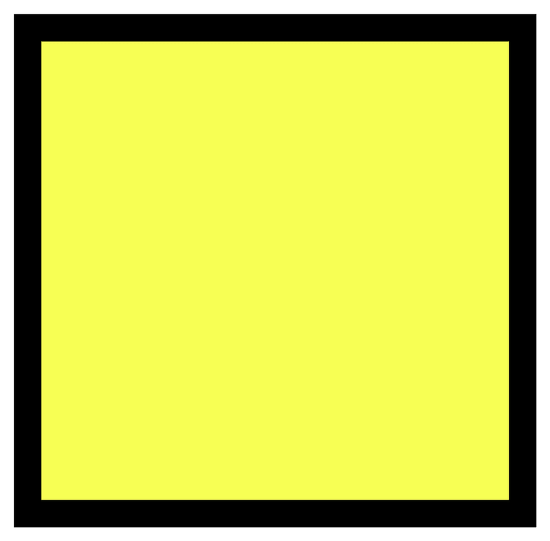 Yellow Rectangle Fraction 1:1