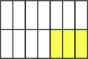 Yellow Rectangle Fraction 3:14