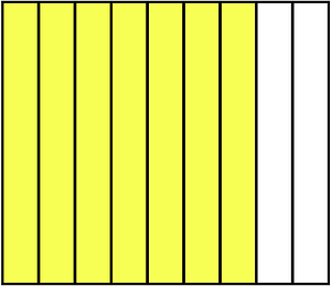 Yellow Rectangle Fraction 7:9