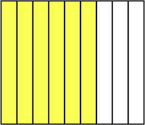 Yellow Rectangle Fraction 6:9