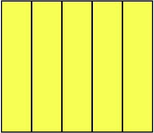 Yellow Rectangle Fraction 5:5