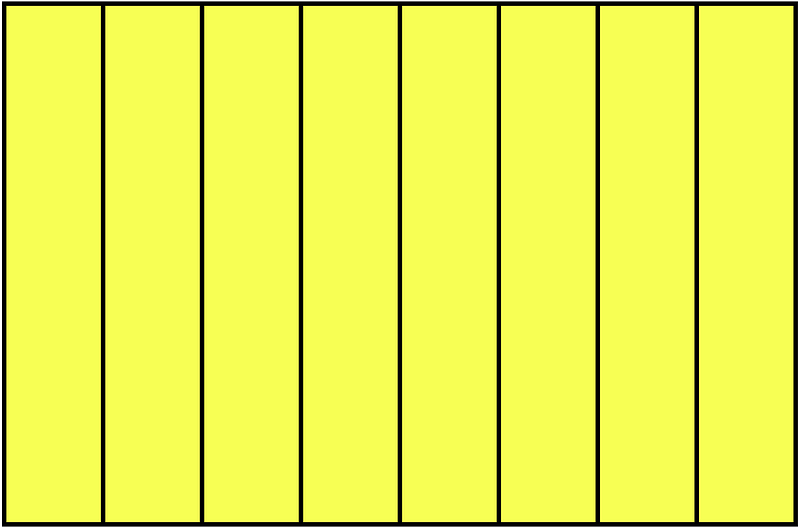 Yellow Rectangle Fraction 8:8