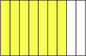 Yellow Rectangle Fraction 7:9