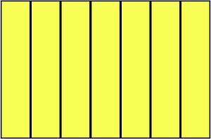 Yellow Rectangle Fraction 7:7