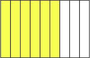 Yellow Rectangle Fraction 6:9