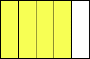 Yellow Rectangle Fraction 4:5