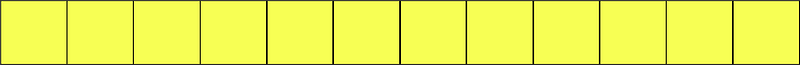 Yellow Rectangle Fraction 12:12