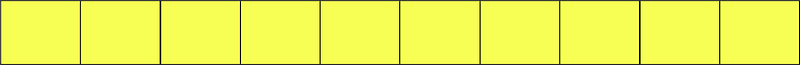 Yellow Rectangle Fraction 10:10