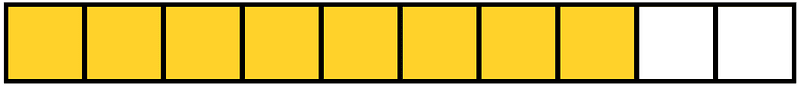 Yellow-Amber Rectangle Fraction 8:10