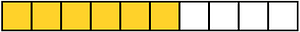 Yellow-Amber Rectangle Fraction 6:10