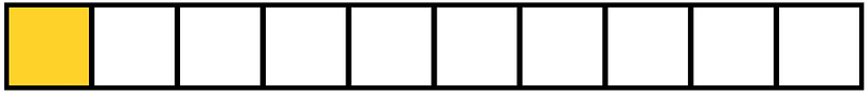 Yellow-Amber Rectangle Fraction 1:10