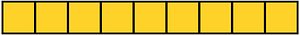 Yellow-Amber Rectangle Fraction 9:9