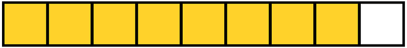 Yellow-Amber Rectangle Fraction 8:9