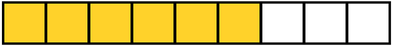 Yellow-Amber Rectangle Fraction 6:9