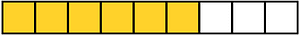 Yellow-Amber Rectangle Fraction 6:9