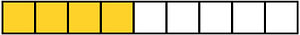 Yellow-Amber Rectangle Fraction 4:9