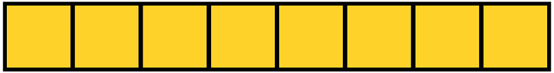 Yellow-Amber Rectangle Fraction 8:8