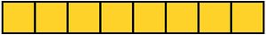 Yellow-Amber Rectangle Fraction 8:8