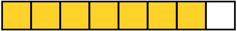Yellow-Amber Rectangle Fraction 7:8