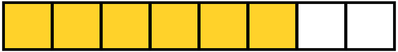 Yellow-Amber Rectangle Fraction 6:8
