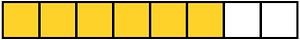 Yellow-Amber Rectangle Fraction 6:8