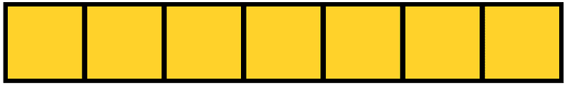 Yellow-Amber Rectangle Fraction 7:7
