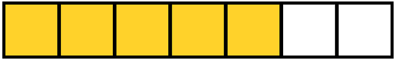 Yellow-Amber Rectangle Fraction 5:7