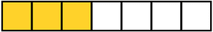 Yellow-Amber Rectangle Fraction 3:7