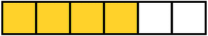 Yellow-Amber Rectangle Fraction 4:6