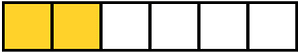 Yellow-Amber Rectangle Fraction 2:6