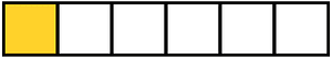 Yellow-Amber Rectangle Fraction 1:6