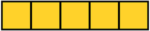 Yellow-Amber Rectangle Fraction 5:5